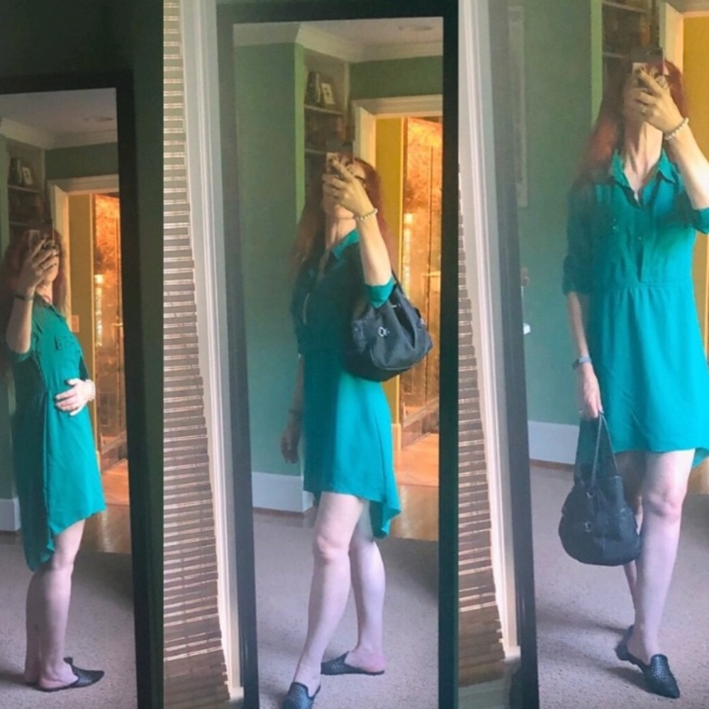 Hi-low shirt dress